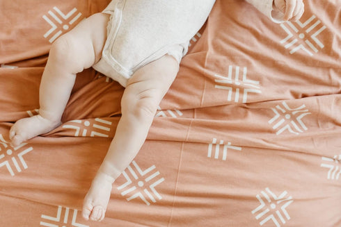 Mesa Large Premium Knit Baby Swaddle Blanket by Copper Pearl