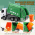 2.4Ghz Remote Control Garbage Truck Toys for Boys with Trash Bin Real Lights 1/24 Scale Recycling Truck