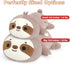 (9.8", 1.0Lbs) Onsoyours Original Weighted Sloth Plush, Cute Hugging Sloth Weighted Stuffed Animal, Soft Collectible