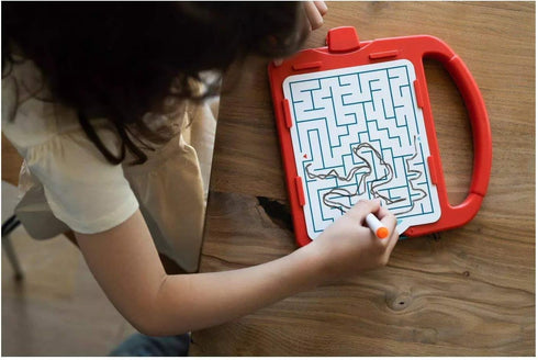 Chuckle & Roar - Mega Maze - Reusable Dry Erase Travel Maze Game - Great for Road Trips, Ages 6 and Up