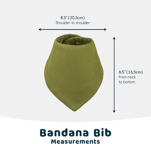 Water-Resistant Tiny Twinkle Bandana Bibs for Infants - Absorbent Teething Scarf