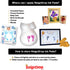 ReignDrop Ink Pad for Baby Footprint & Handprint, Smudge Proof, Easy to Wipe Off Skin, Acid Free (Red)