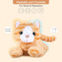 Heatable & Coolable Orange Cat Stuffed Animal, Microwave Heating Pad for Cramps & Pain, Plush Cat Toys Gifts