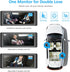 Shynerk Baby 2 6.86" 1080P Baby Car Camera for Kids, HD Split Screen Baby Monitor with Dual Backseat Cameras and IR
