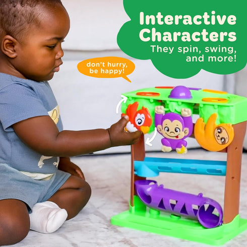 Move2Play, 30+ Jungle-Jammin 30+ 1+ 6-24 Songs & Phrases | Fin-Tastic Songs & Phrases | Baby & Toddler Musical Toy |