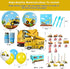 vinfo Set 24 Construction Birthday Party Supplies For Boys - Guests Dump Truck And Tractor Party Decorations, Paper