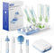 Bottle Brush Set, 9-in-1 Bottle Cleaner Kit, Includes Bent Neck Bottle Brush,