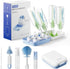 Bottle Brush Set, 9-in-1 Bottle Cleaner Kit, Includes Bent Neck Bottle Brush,