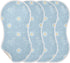 decor gift 4 Pack 22x11in Cotton Muslin Baby Burp Cloths Breathable Cartoon Swan Sunflower Pastel Blue washcloth