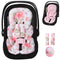 Infant Support Cushions, Insert for Car Seats, Stroller Cushions, Pink
