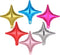 60 Pieces Star Balloon - 10 Inch Star Foil Balloons for Graduation, Wedding, Birthday Party Decorations