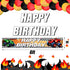 Tatuo Truck Party Decorations Supplies, Photography Background 5 x 3 Feet, Happy Birthday Banner 6 x 1 Feet for Kids