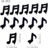 10 Pcs Music Note Black Balloons - 17 Inch Happy Birthday Banner for Birthday, Baby Shower, Outdoor & Home Parties