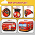 Pop Up Play Tent for Kids - My First Foldable Indoor & Outdoor Playhouse Vehicle Toys for Toddlers, Boys and Girls