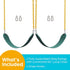 Set Swingset 2 Pack Jungle Gym Kingdom Swing for Outdoor Swing - Swing Seat Replacement Kit with Heavy Duty Chains