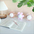 Cobzier 3 Pack Daisy Nursery Shelf Decor, Wooden Spring Flower with Pompom Pistil Boho Baby Girl Nursery Room