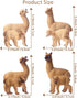 Toymany 8PCS Realistic Alpaca Figurines, Plastic Llama Figures for Christmas Birthday Toy Gift for Kids