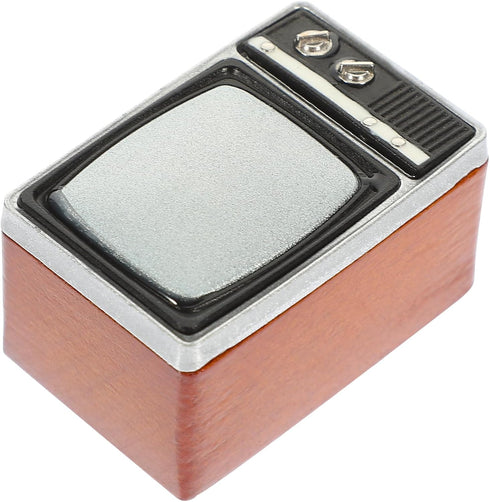 Doll House TV Model Mini Vintage Television for Doll House Living Room Furniture Accessories