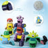 Gifts2U 35 Set Playset 3-6 Magnetic Robots for Kids, PCS Magnetic Blocks with Storage Box, Stacking Robots Toy STEM
