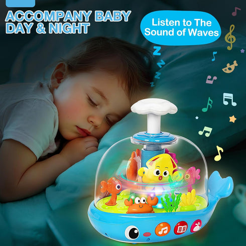 6-12 7 8 9 10 11 Baby Toys Months, Musical Aquarium Infant Toys for Months, Early Learning Educational Toy with Sound