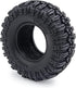 RCHUBAM 4PCS 1.0" Crawler Tires, Micro Rubber Tires for 1/18 TRX4M Axial 1/24 SCX24 Deadbolt Bronco RC Crawler Car