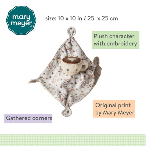 Mary Meyer Soothie Security Blanket, Sweet Latte, 10 x 10 Inches