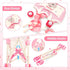 12" Set deAO Baby Doll Stroller Toys with Baby Doll Accessories Crib Bed High Chair Nursery Role Play Play Mat,Travel