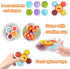 12-18 1 2 3 1-3 Suction Cup Spinner Toy for Baby - Suction Cup Fidget Spinner Toys Bath Toys Window Spinning Top Baby