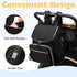 Backpack LORADI Lightweight Diaper Bag with Stroller Clips, Insulated Pockets, Baby Shower Essentials (Nylon, Black)