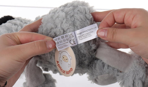 Apricot Lamb Toys Plush Gray Raccoon Stuffed Animal, Soft Cuddly, Perfect for Child, 9 Inches