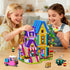 1084PCS Set 8-12+ HOGOKIDS Girls Friends Baking House Building Toy with LED Light - Beekeeping & Bakery Building