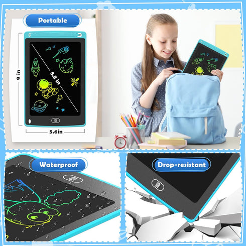 3 Pack LCD Writing Tablet for Kids, 8.5 Inch Colorful Doodle Board, Educational Birthday Gifts for Boys Girls