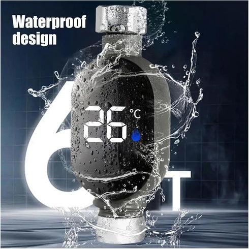 FTjireyr Shower Temperature Display, LED Gauge Led Digital Display Instant-Read for terproof Smart Monitor Baby