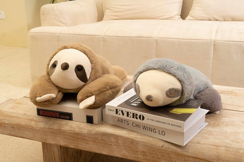 Niuniu Daddy Weighted Sloth Stuffed Animal, 3.3lb Large Plush Pillow for Kids Adults, 20in Cute Weighted Sloth Toy