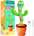 Rechargeable Dancing Talking Cactus Toy Mimics back, Singing Cactus Baby Toy, Educational