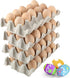 Beeveer 60 Pcs Wooden Eggs for Crafts Unpainted Eggs with Blank Egg