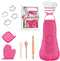 Qmakup Kids Baking Sets for Girls ,Chef Costume Kids and Ttoddler Apron for