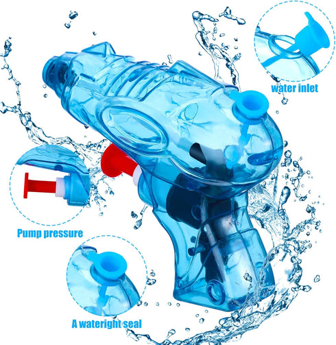 Threan 100 Pack Mini Water Guns - Colorful Plastic Squirt Pistols for Kids and Adults, Summer Pool Party Favors