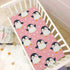 Caikeny 27 39 Fitted Crib Sheet for Boys Girls Cute Pink Penguins Baby Crib Sheets Bassinet Sheets Crib Mattress Bed