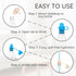 100% 6 Pack Kiddikap Original Water Bottle Topper for Toddlers Silicone Sippy Top Spout with Protective Cap makes the