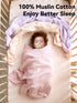3 Pack 47"X47", TILLYOU Muslin Swaddles for Newborns, Breathable and Soft Baby Blankets for Girls Boys, Cotton Blanket
