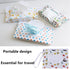 Selxran 2 Travel Wipes Case, Pcs Wipe Container Travel Wipe Dispenser Wet Wipes Box Cute Clamshell Wipes Case Reusable