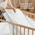 2 Pack Cotton Crib Sheets Sweety Fox Mini Fitted Sheets for Baby Boys and Girls, Soft Jersey Knit for Crib or Toddler