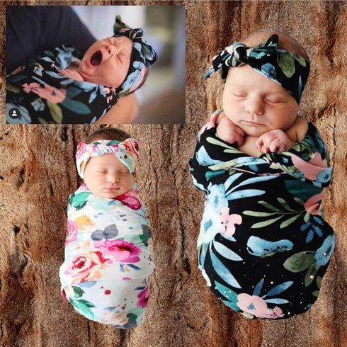 Culclendy 3 Pack, Floral Swaddle Blanket, Receiving Blankets Girl, Flower Swaddling Blanket, Baby Girl Swaddle Registry