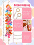 LSLYHTC 2Pcs 40 Stuffed Animals Storage Chain, Hanging Stuffed Animal Holder with Metal Clips, White Cotton Plush Toy