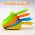 Sloosh Beach Sand Shovels for Kids, 4 Packs Colorful Scoops for Outdoor Digging Play, Heavy Duty Plastic
