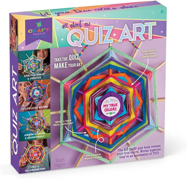 Craft-tastic All About Me Quiz Art Craft Kit Answer Fun Questions to