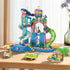 1150Pcs Set, Summer Swimming 6-12+ WinGift Friends Water Park Building STEM Fun Party Toy with Pool Slides,Water
