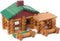 Wondertoys 90 Pieces Classic Wood Cabin Logs Set, Building Log Toy for