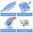 Plastic Floor Puzzles for Kids with Airplane Toy Car, Educational Track Car Play Set for Ages 2-6